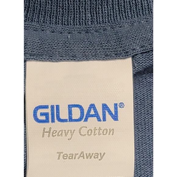 Gildan Blue San Diego California 1850 Graphic Shirt Large Lightweight Stretchy - Picture 3 of 5